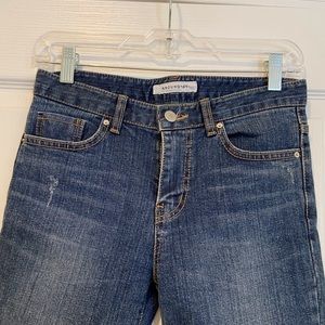 Korean Straight Frayed Jeans